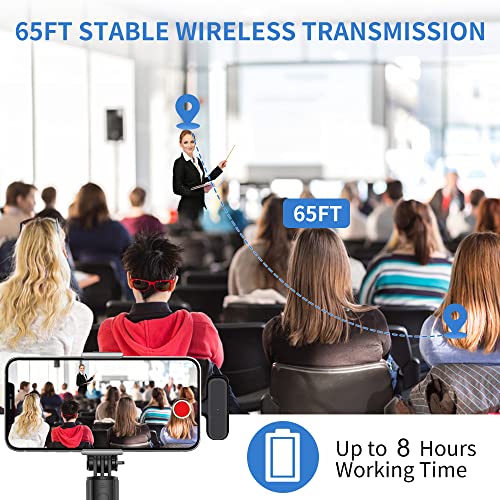2 Pack Professional Wireless Lavalier Microphone iPhone iPad Android Charging Case Noise Reduction (3)