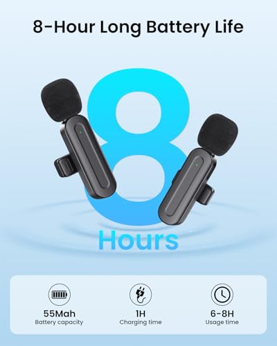 3 1 Mini Wireless Lavalier Microphone Iphone: Bluetooth Lapel Mic iPad Android Phone Camera Quality (4)