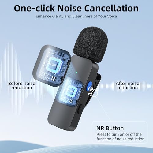 BOYA Wireless Lavalier Microphone Android USB C Smartphone Tablet External Noise Canceling Mini (3)