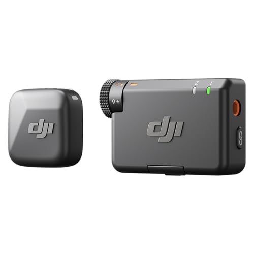 DJI Mic Mini (1 TX + 1 RX), Wireless Lavalier Microphone Ultralight, Detail-Rich Audio, Noise