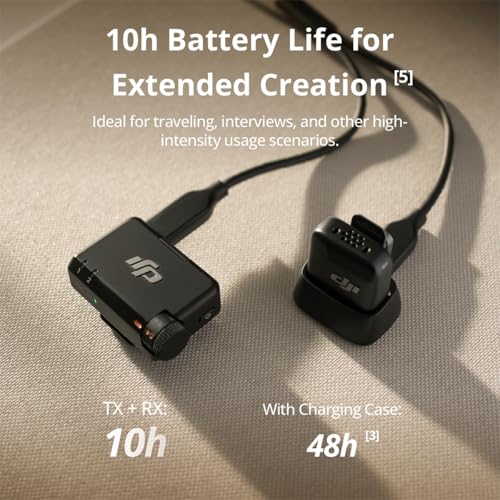 DJI Mic Mini (1 TX + 1 RX), Wireless Lavalier Microphone Ultralight, Detail-Rich Audio, Noise (4)
