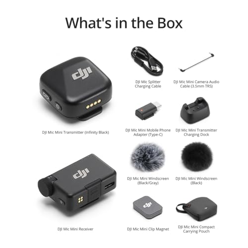 DJI Mic Mini (1 TX + 1 RX), Wireless Lavalier Microphone Ultralight, Detail-Rich Audio, Noise (6)