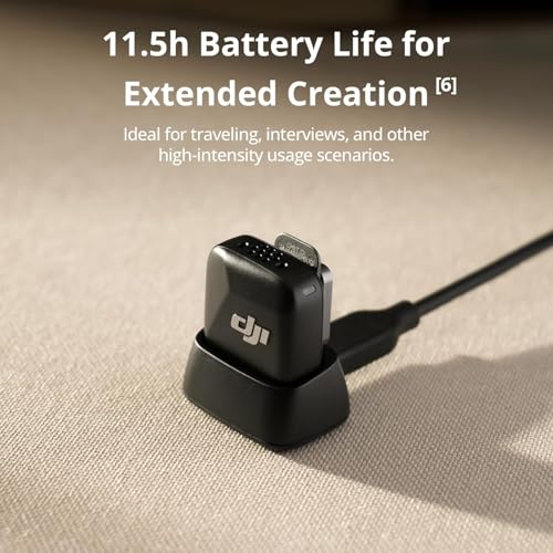DJI Mic Mini (2 TX + 1 Mobile RX), Wireless Lavalier Microphone iPhone 17/16/15 300m Transmission, (4)