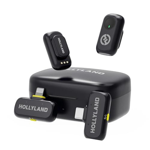 Hollyland Lark A1 Wireless Microphone iPhone Android, 48kHz/24-bit Studio Audio, 3-Level Noise 200m (4)