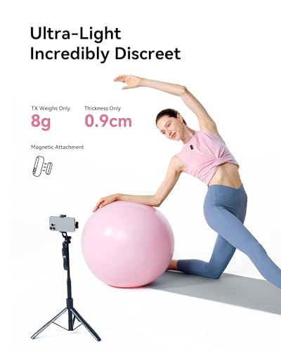 Hollyland Lark A1 Wireless Microphone iPhone Android, 48kHz/24-bit Studio Audio, 3-Level Noise 200m (5)