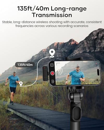 KUKIHO Wireless Lavalier Microphone Charging Case, 36H Battery Life, Noise Cancellation, 135ft (4)