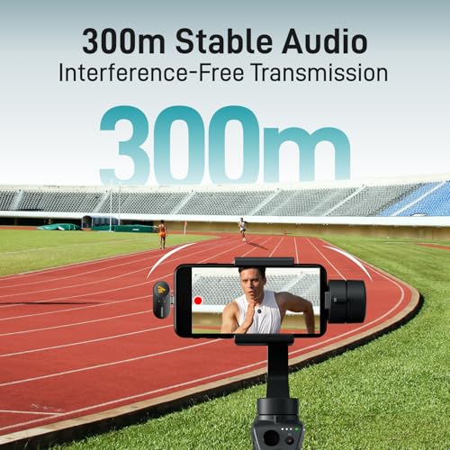MAONO Wireless Lavalier Microphone iPhone/Android/Camera/PC, Mini Lapel Mic 48khz 24bit, 4 Filter, (6)