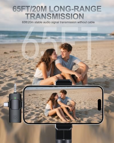 PQRQP 3 1 Professional Wireless Lavalier Microphone Android, Camera, Microphones, Quality (5)