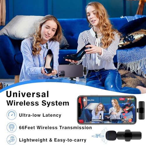 Professional Wireless Lavalier Lapel Microphone iPhone, Cordless Omnidirectional Condenser (5)
