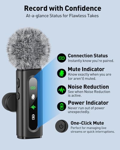 USB C Lavalier Microphone Wireless Mini Mic Type-C Android Phone/Tablet/PC Video Recording Mics (4)