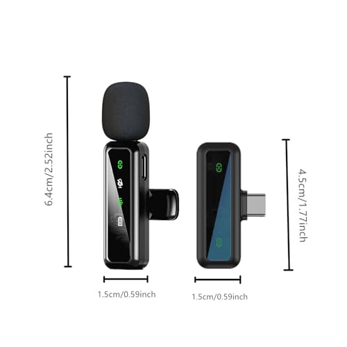 Wireless Lavalier Microphone iPhone - iPad, Android Phone Computer, Mini Live Streaming, (6)
