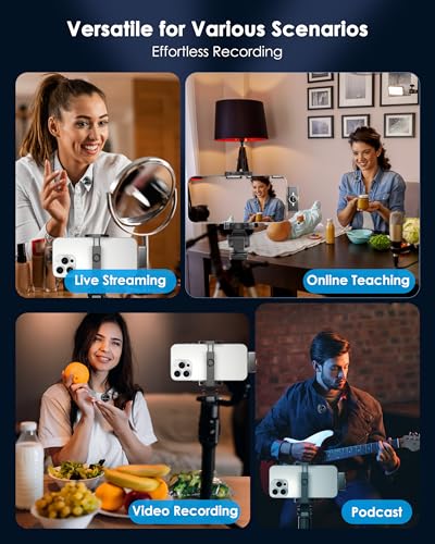 Wireless Lavalier Microphone iPhone/Android, Lapel Mics USB-C Plug-Play, Mini Mic 2.4GHz Noise (7)
